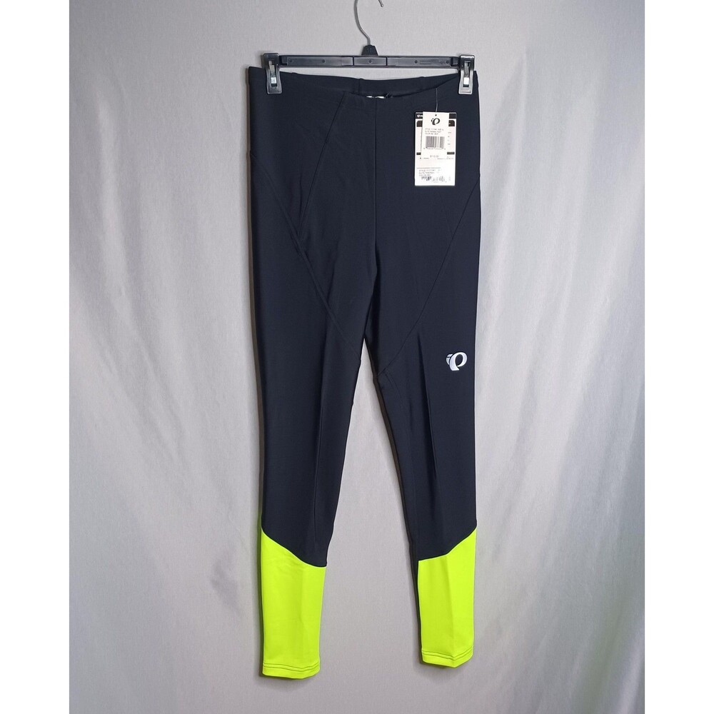 Pearl Izumi Elite Thermal Leggings Mens XL Black Yellow Cycling Running Pants